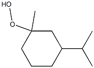 1-Methyl-3-isopropylcyclohexyl hydroperoxide Struktur
