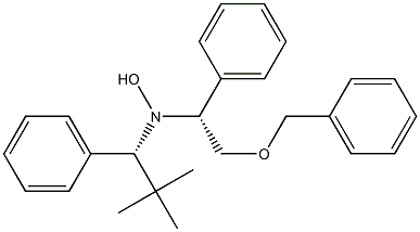 N-[(R)-2-Benzyloxy-1-phenylethyl]-N-[(1R)-1-phenyl-2,2-dimethylpropyl]hydroxylamine,,结构式