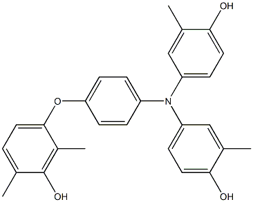 N,N-Bis(4-hydroxy-3-methylphenyl)-4-(3-hydroxy-2,4-dimethylphenoxy)benzenamine