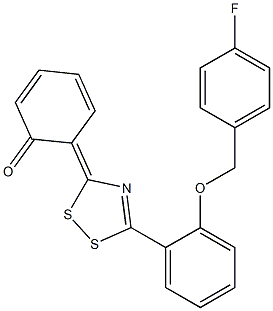  3-(2-Oxo-3,5-cyclohexadien-1-ylidene)-5-[2-(4-fluorobenzyloxy)phenyl]-3H-1,2,4-dithiazole