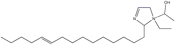 1-Ethyl-1-(1-hydroxyethyl)-2-(10-pentadecenyl)-3-imidazoline-1-ium Structure