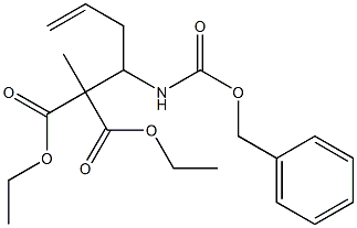  2-Methyl-2-[1-[(benzyloxycarbonyl)amino]-3-butenyl]malonic acid diethyl ester