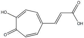 3-(2-Hydroxy-1-oxocyclohepta-2,4,6-trien-5-yl)acrylic acid Structure