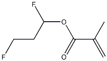 Methacrylic acid (1,3-difluoropropyl) ester Structure