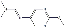 N-(Dimethylaminomethylene)-2-(methylthio)pyrimidine-5-amine Structure