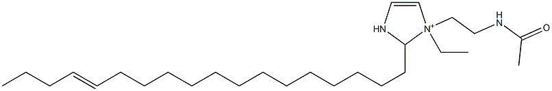 1-[2-(Acetylamino)ethyl]-1-ethyl-2-(14-octadecenyl)-4-imidazoline-1-ium Structure