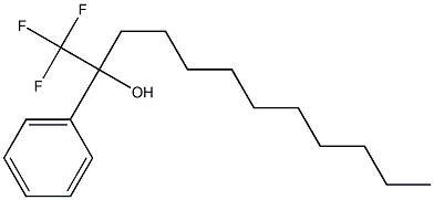 1,1,1-Trifluoro-2-phenyldodecan-2-ol,,结构式