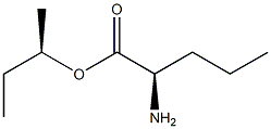 (R)-2-Aminopentanoic acid (R)-1-methylpropyl ester Structure