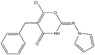 2-Pyrrolizino-5-benzyl-6-chloro-4H-1,3-oxazin-4-one