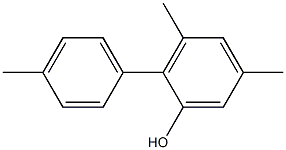 3,5-Dimethyl-2-(4-methylphenyl)phenol,,结构式