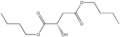 (S)-2-ヒドロキシこはく酸ジブチル 化学構造式