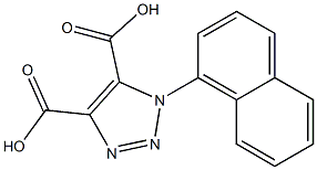 1-(1-ナフチル)-1H-1,2,3-トリアゾール-4,5-ジカルボン酸 化学構造式
