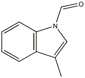 3-メチル-1H-インドール-1-カルボアルデヒド 化学構造式