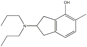 5-Methyl-2-(dipropylamino)indan-4-ol Struktur