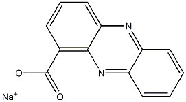 1-フェナジンカルボン酸ナトリウム 化学構造式