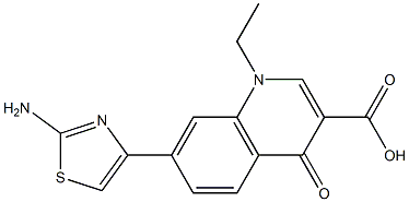 1,4-Dihydro-1-ethyl-4-oxo-7-[2-aminothiazol-4-yl]quinoline-3-carboxylic acid