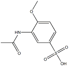 3-Acetylamino-4-methoxybenzenesulfonic acid Structure