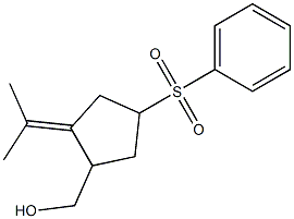 2-(1-Methylethylidene)-4-phenylsulfonylcyclopentanemethanol Struktur