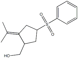 2-(1-Methylethylidene)-4-phenylsulfonylcyclopentanemethanol 结构式