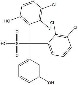 (2,3-Dichlorophenyl)(2,3-dichloro-6-hydroxyphenyl)(3-hydroxyphenyl)methanesulfonic acid