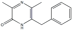 3-Methyl-5-methyl-6-benzylpyrazin-2(1H)-one Struktur