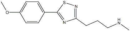 3-[3-(Methylamino)propyl]-5-(4-methoxyphenyl)-1,2,4-thiadiazole Struktur