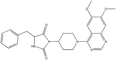 1-[1-(6,7-Dimethoxyquinazolin-4-yl)piperidin-4-yl]-4-benzylimidazolidine-2,5-dione|