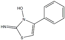 4-Phenyl-2-imino-2,3-dihydrothiazol-3-ol,,结构式