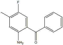 2-Amino-5-fluoro-4-methylbenzophenone,,结构式