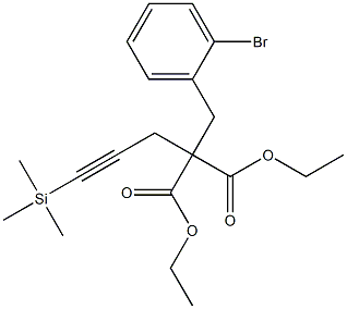  (2-Bromobenzyl)(3-trimethylsilyl-2-propynyl)malonic acid diethyl ester