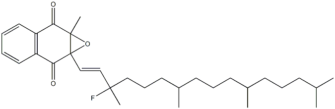 1a,7a-Dihydro-1a-[(1E)-3-fluoro-3,7,11,15-tetramethyl-1-hexadecenyl]-7a-methylnaphth[2,3-b]oxirene-2,7-dione,,结构式