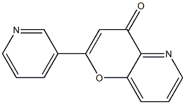4-オキソ-2-(3-ピリジル)-4H-ピラノ[3,2-b]ピリジン 化学構造式