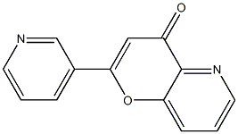 4-Oxo-2-(3-pyridyl)-4H-pyrano[3,2-b]pyridine Struktur