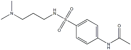 4'-[3-(Dimethylamino)propylsulfamoyl]acetoanilide Struktur