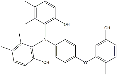 N,N-Bis(6-hydroxy-2,3-dimethylphenyl)-4-(3-hydroxy-6-methylphenoxy)benzenamine Structure