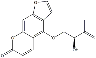 4-[[(R)-2-Hydroxy-3-methyl-3-butenyl]oxy]-7H-furo[3,2-g][1]benzopyran-7-one Structure