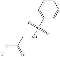 Phenylsulfonylaminoacetic acid potassium salt Struktur