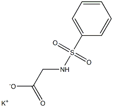 Phenylsulfonylaminoacetic acid potassium salt Structure