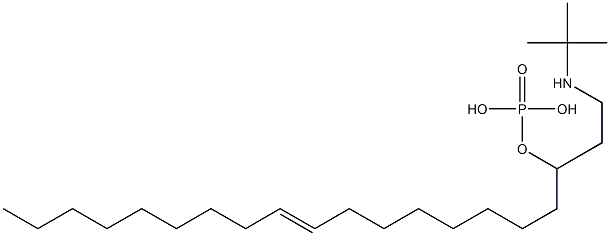 Phosphoric acid [2-(tert-butylamino)ethyl]9-octadecenyl ester Structure