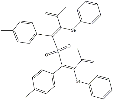 (4-メチルフェニル)(3-メチル-2-フェニルセレノ-1,3-ブタジエニル)スルホン 化学構造式