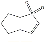 3a-tert-ブチル-3a,5,6,6a-テトラヒドロ-4H-シクロペンタ[b]チオフェン1,1-ジオキシド 化学構造式