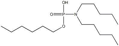 N,N-Dipentylamidophosphoric acid hydrogen hexyl ester Struktur