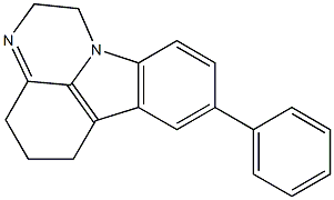 2,4,5,6-Tetrahydro-8-phenyl-1H-pyrazino[3,2,1-jk]carbazole Struktur