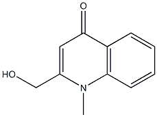 1-メチル-2-(ヒドロキシメチル)キノリン-4(1H)-オン 化学構造式