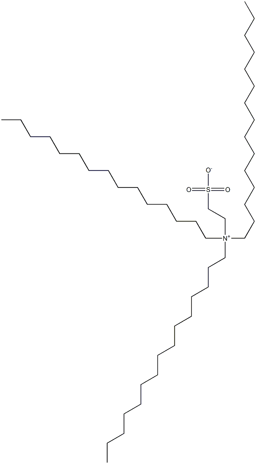 N,N-ジペンタデシル-N-(2-スルホナトエチル)-1-ペンタデカンアミニウム 化学構造式