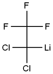 1,1,1-Trifluoro-2,2-dichloro-2-lithioethane Structure