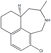 (10aS)-5-Chloro-2-methyl-1,2,3,4,8,9,10,10a-octahydronaphth[1,8-cd]azepine 结构式