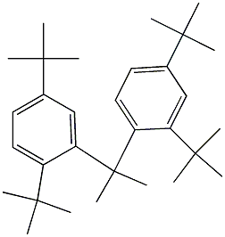 2-(2,4-Di-tert-butylphenyl)-2-(2,5-di-tert-butylphenyl)propane 结构式