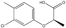 [R,(+)]-2-[(3-クロロ-p-トリル)オキシ]プロピオン酸 化学構造式