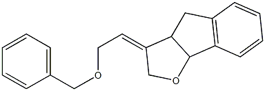2,3a,4,8b-Tetrahydro-3-[2-(benzyloxy)ethylidene]-3H-indeno[1,2-b]furan Struktur